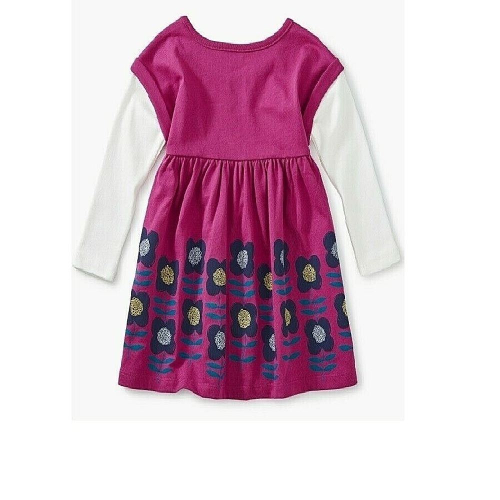 Tea collection Floral Pink Kids Dress 6